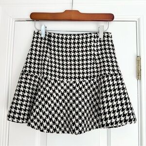 Houndstooth Mini Skirt